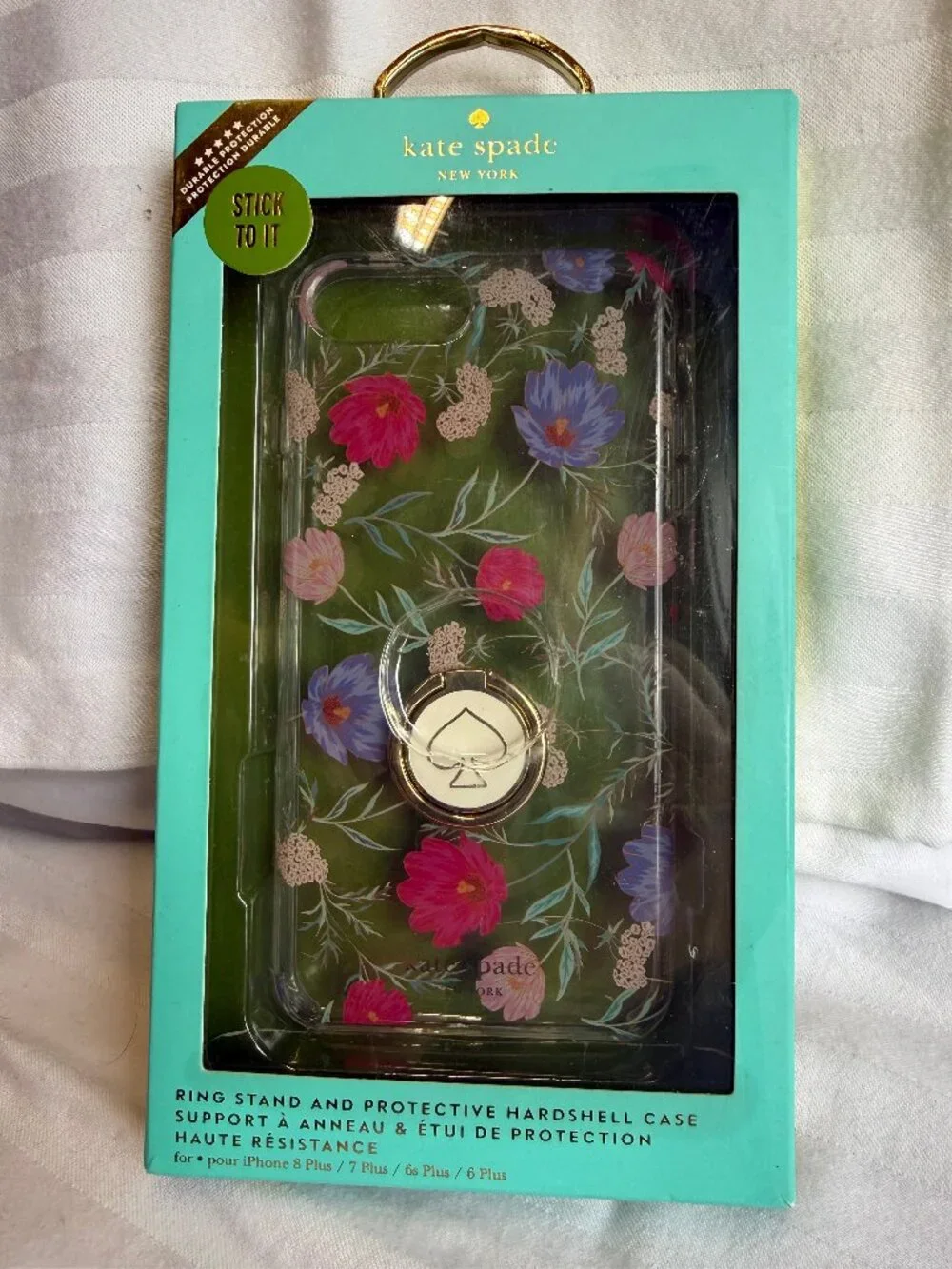 Kate Spade iPhone 8 Plus/7 Plus Case & Ring Stand Set